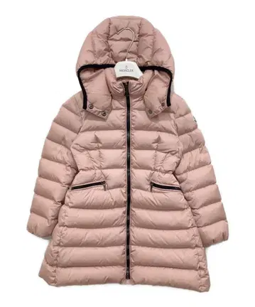 MONCLER 샤르팔 후드 부착 다운 자켓 핑크