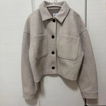 ZARA 자라 크롭 자켓 베이지