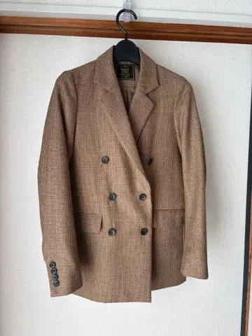 FREAK'S STORE 브라운 울 더블 자켓