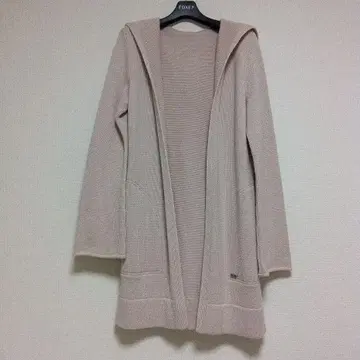 FOXEY 후드 부착 가디건 베이지
