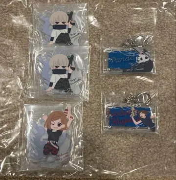 주술회전 아크릴 키링 5개 세트