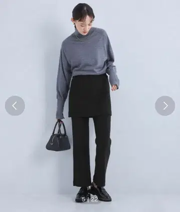 그린 라벨 릴랙싱 니트라이크 리브 스커트 팬츠