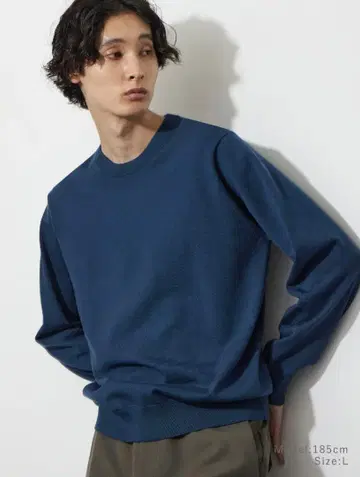 [ 새상품급 ] PLST 메리노울 블렌드 크루넥 스웨터 XL