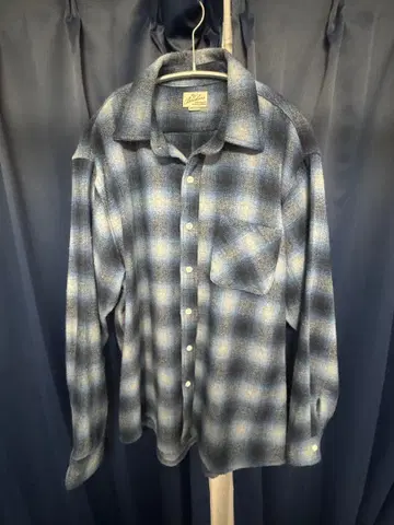 Bachero's 블루 계열 체크 플란넬 셔츠 M 사이즈