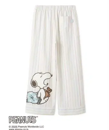 젤라또피케 PEANUTS 스누피 스트라이프 플란넬 롱 팬츠