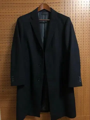 [ 새상품급 ] 유니클로 울 캐시미어 체스터 코트 블랙 XS