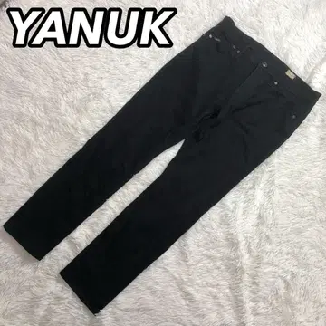 YANUK MICHELII 데님 팬츠 스트레치 블랙 W32