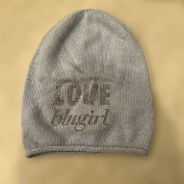 블루걸 니트 모자