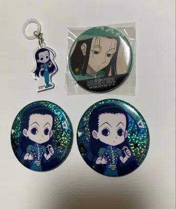 HUNTER x HUNTER 이르미 캔뱃지 3개와 아크릴 키링 세트