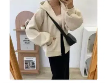 BLATE 속기모 볼륨 후드 지퍼 파카