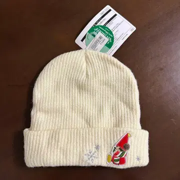 새상품 릴린린 니트 모자 크림 크리스마스 도쿄 디즈니 리조트