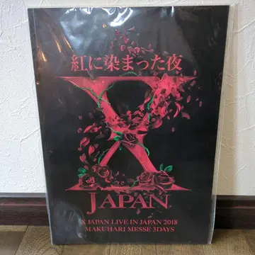 XJAPAN 붉게 물든 밤 엑스재팬 팜플렛 굿즈 라이브