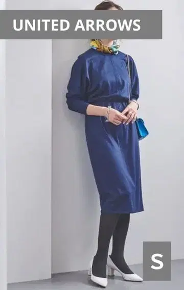 UNITED ARROWS UBCB 분또 돌먼 슬리브 원피스 S