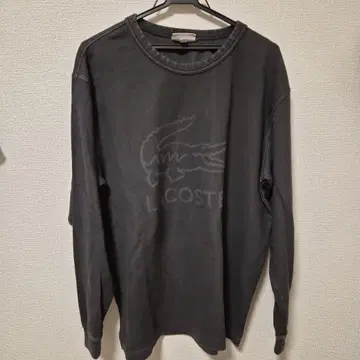 LACOSTE 블랙 긴팔 티셔츠 남성용