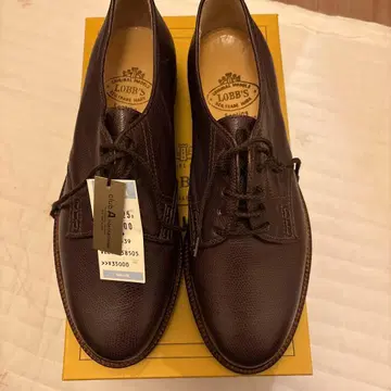 롭스 브라운 가죽 드레스 슈즈