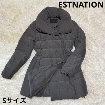[ 새상품급 ] 에스트네이션 다운 자켓 그레이 사이즈 36 S 상당
