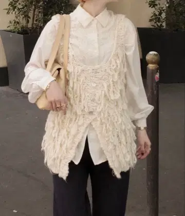 eaphi FRINGE KNIT VEST