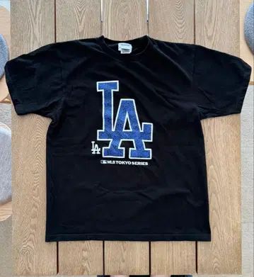 MLB 도쿄 시리즈 LA 로고 T셔츠 블랙 L
