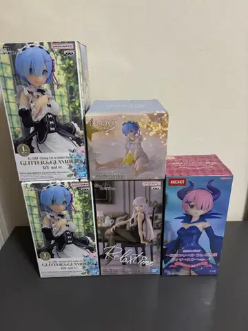 리제로 프라이스 피규어 세트