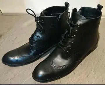 히미코 온 블루 레이스업 완전 방수 부츠