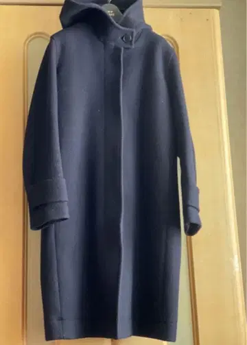 Lacoste 후드 부착 롱 코트