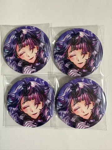 악마 집사와 검은 고양이 아쿠네코 배틀 캔 캔뱃지 라무