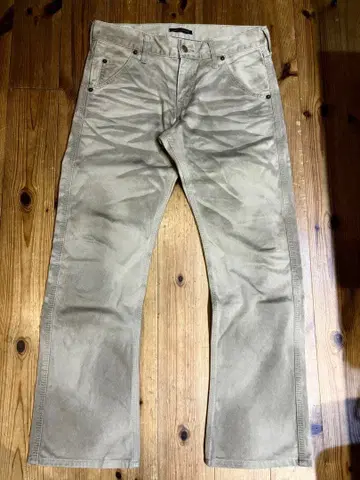 BLUE WAY 블루 웨이 크러쉬 가공 귀수염 팬츠 코튼 혼방