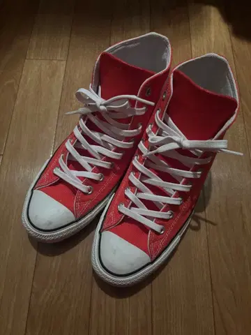 컨버스 척테일러 빨간색 하이컷 빅 로고 8