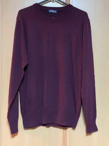 알레산드로 루피 크루넥 니트 울 캐시미어 보르도 48