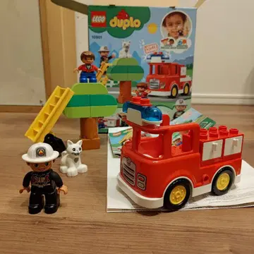 레고 듀플로 소리 나는 불빛 소방차