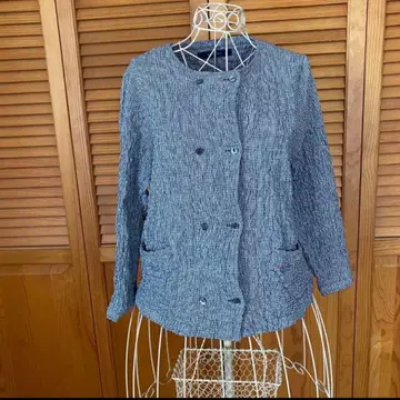 마드모아젤 논논 NON NO 깅엄 체크 블라우스