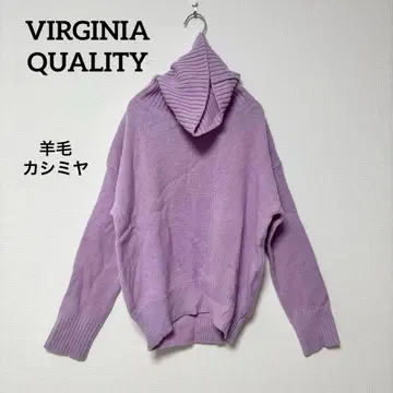 VIRGINIA QUALITY 라벤더 니트 스웨터 양모 캐시미어