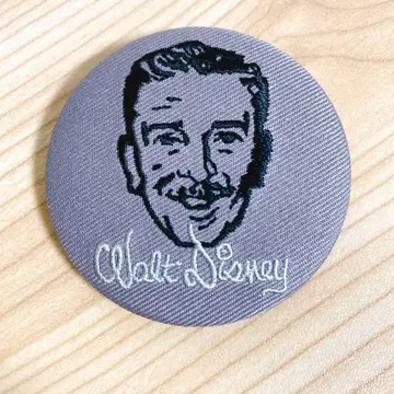 새상품 디즈니 마켓 한정판 월트 디즈니 자수 캔 배지 익명 배송