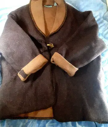 marsh landing 다크 브라운 베이지 울 베스트 코트