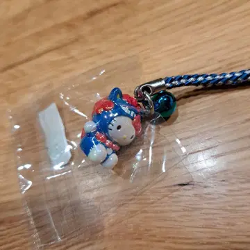 미사용 새상품 오키나와 한정판 슈리성 헬로키티 스트랩 지역 한정 키티