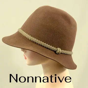 Nonnative 논네이티브 브라운 울 햇 블레이드 부착 체코제