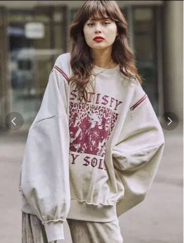 jouetie 오픈 숄더 ZIP 풀오버