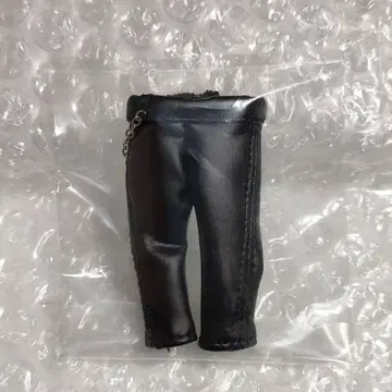 넨도로이드돌 바지만 블랙 팬츠/체인 포함/가죽 팬츠풍