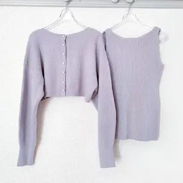 [Apuweiser-riche] 2WAY 레이어드 숏 니트