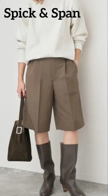 스픽 앤 스팬 브라운 와이드 팬츠 M 사이즈