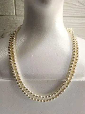 펄 롱 목걸이 117cm 1줄~3줄 어레인지 가능