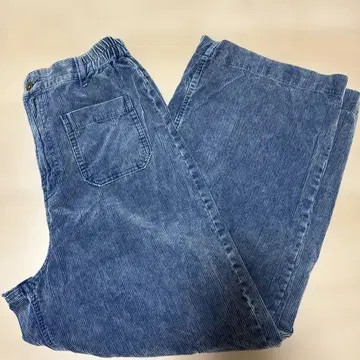 니코앤드 [ 새상품급 ] 코듀로이 포켓 와이드 팬츠 인디고 L