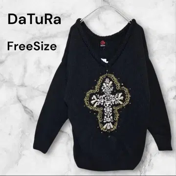 DaTuRa 다투라 크로스 비쥬 니트 원피스