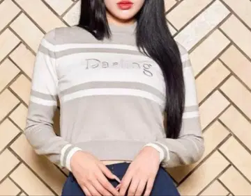 다리치 Darich 라인 자카드 니트탑