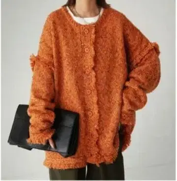 안티카 프린지 니트 가디건