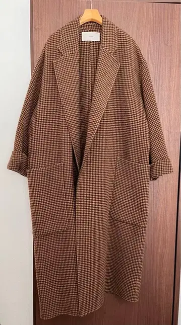 TODAYFUL 투데이풀 오버 체크 코트 38 롱 코트