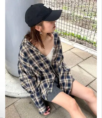 Ungrid 체크 루즈 셔츠