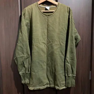 밀리터리 맨투맨 L 올리브