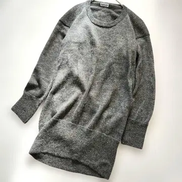 아산테사나 알파카 100% 니트 원피스 그레이 튜닉