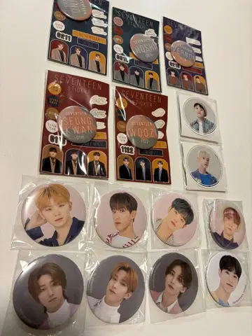 SEVENTEEN 세븐틴 캔뱃지 16개 일괄 은퇴품